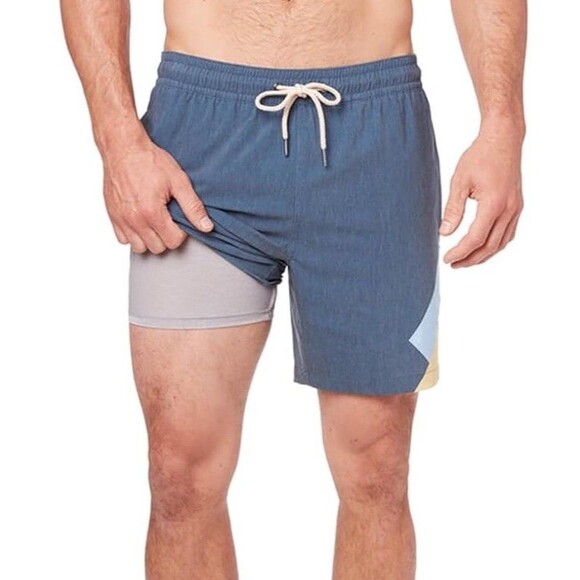 Fair Harbor The Bayberry 7 in Swim Shorts w Built in Liner Stretch Swim Trunk 2X - Picture 1 of 9